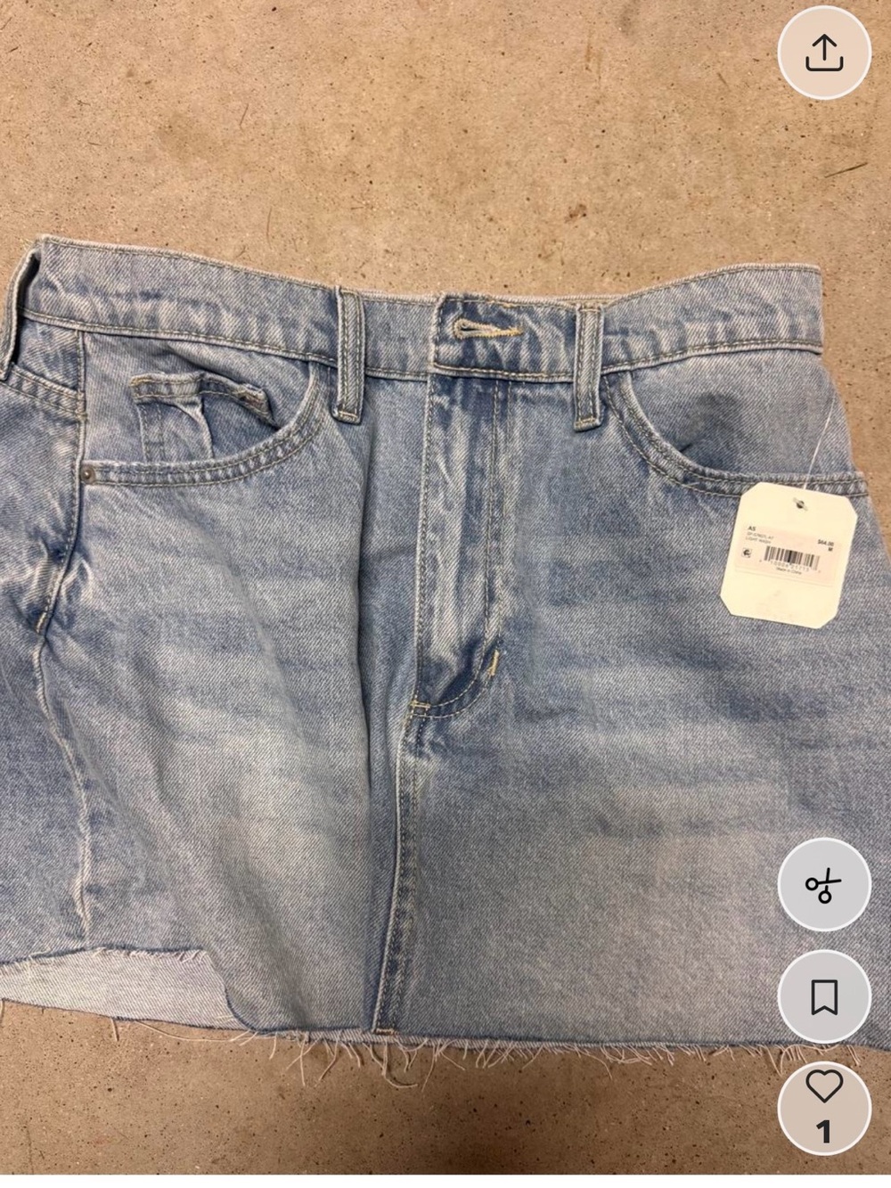 Alterd state denim skirt